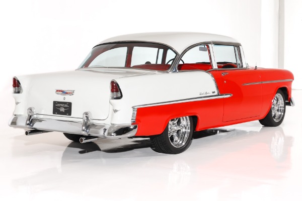 For Sale Used 1955 Chevrolet Bel Air Built 350 4-Speed New Red Int. | American Dream Machines Des Moines IA 50309