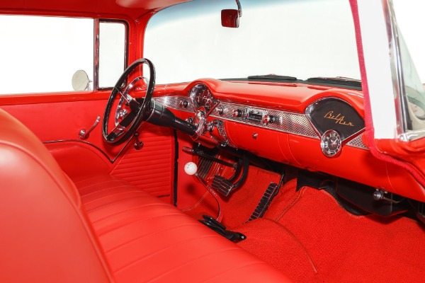 For Sale Used 1955 Chevrolet Bel Air Built 350 4-Speed New Red Int. | American Dream Machines Des Moines IA 50309