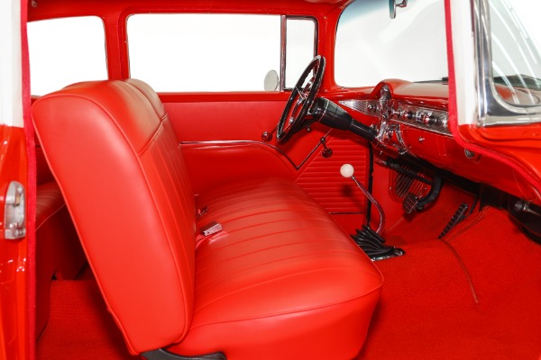 For Sale Used 1955 Chevrolet Bel Air Built 350 4-Speed New Red Int. | American Dream Machines Des Moines IA 50309