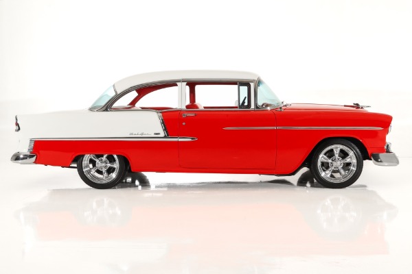 For Sale Used 1955 Chevrolet Bel Air Built 350 4-Speed New Red Int. | American Dream Machines Des Moines IA 50309