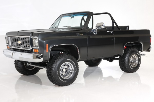 For Sale Used 1973 Chevrolet Blazer K5 4WD 350 PS PB Plaid Interior | American Dream Machines Des Moines IA 50309