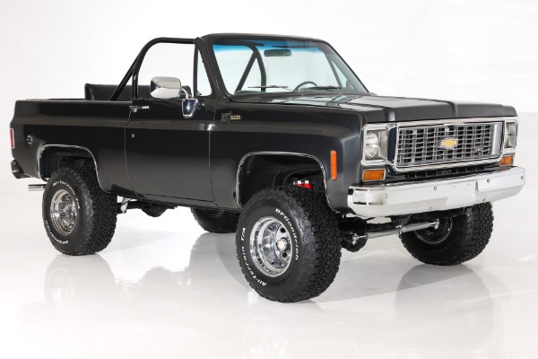 For Sale Used 1973 Chevrolet Blazer K5 4WD 350 PS PB Plaid Interior | American Dream Machines Des Moines IA 50309