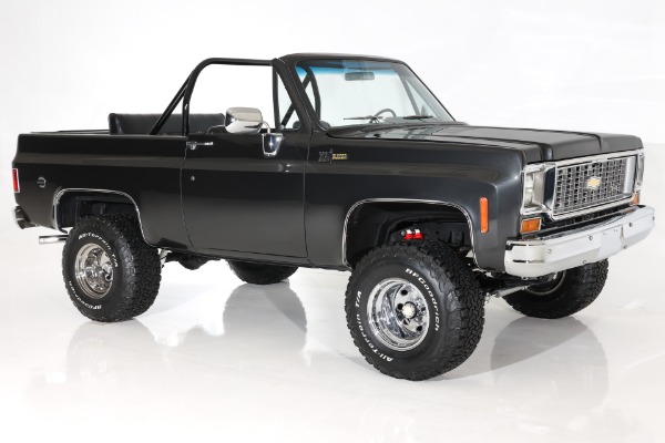 For Sale Used 1973 Chevrolet Blazer K5 4WD 350 PS PB Plaid Interior | American Dream Machines Des Moines IA 50309