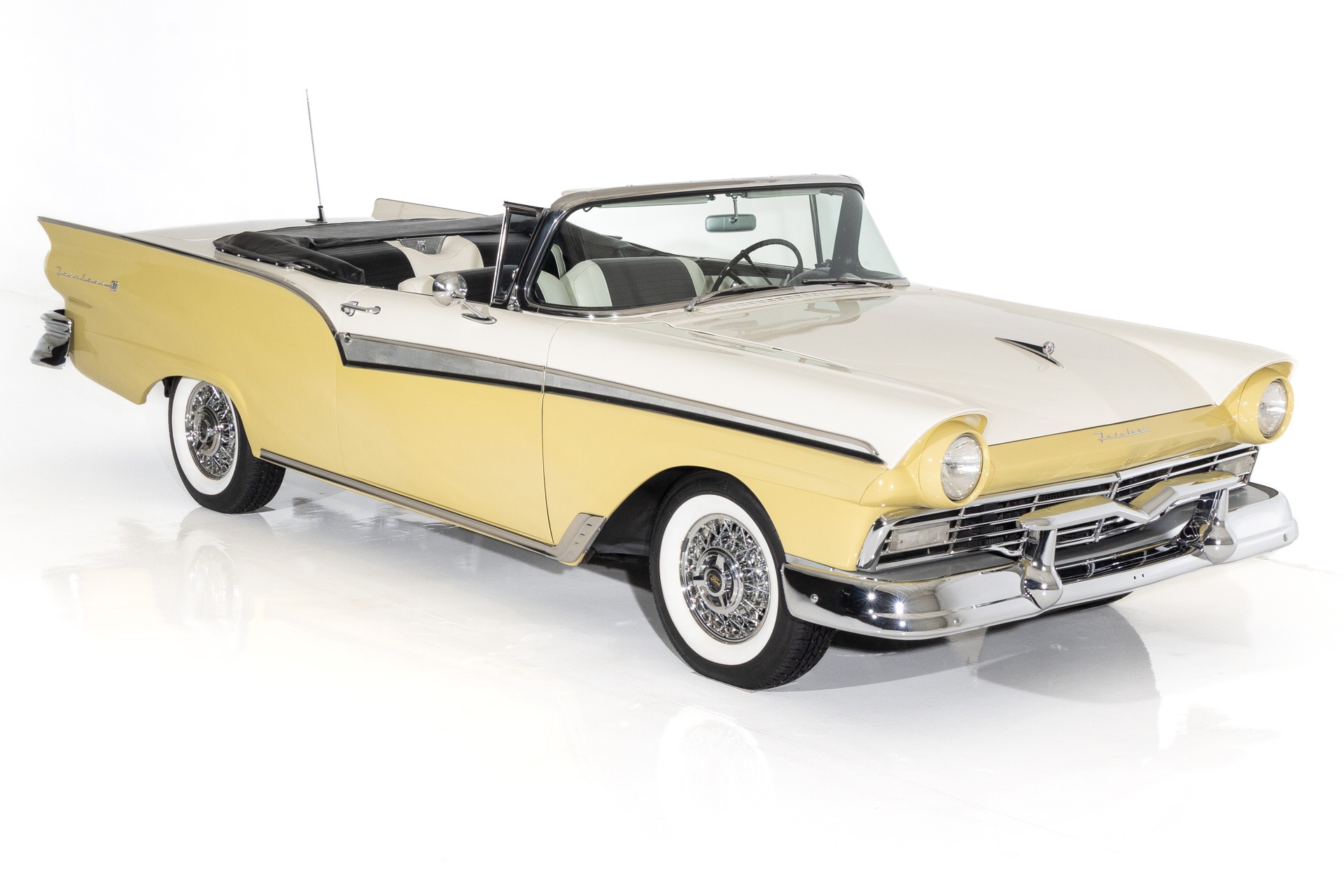 For Sale Used 1957 Ford Fairlane 500 Auto PB PS AC. Very Nice Car | American Dream Machines Des Moines IA 50309