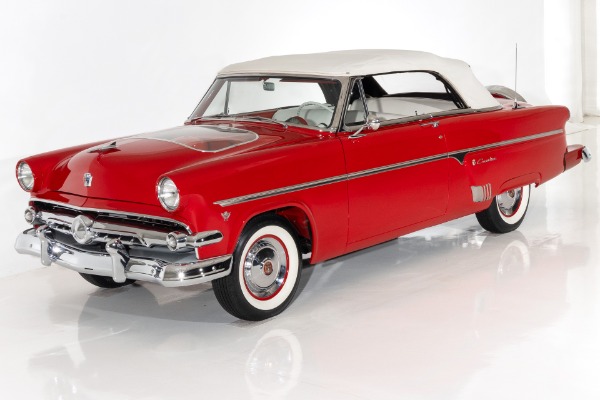 For Sale Used 1954 Ford Crestline Sunliner Rare Hood, Frame-Off AC | American Dream Machines Des Moines IA 50309