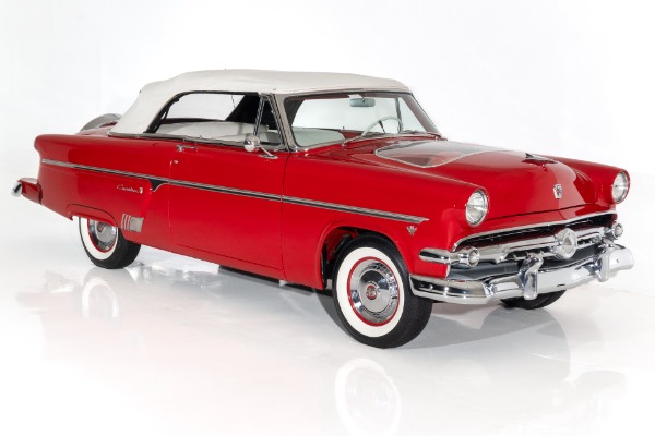 For Sale Used 1954 Ford Crestline Sunliner Rare Hood, Frame-Off AC | American Dream Machines Des Moines IA 50309