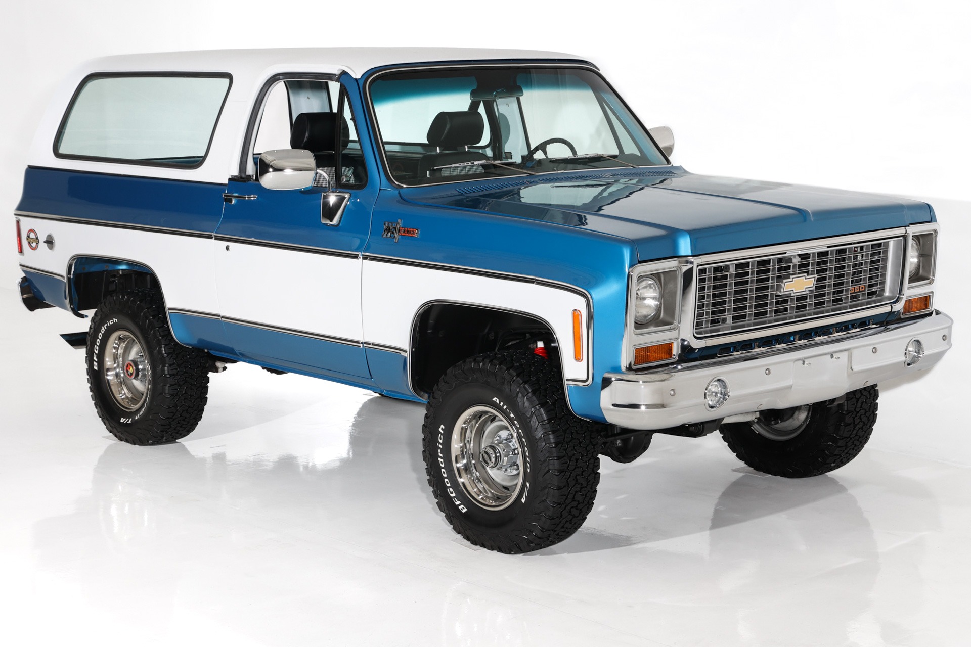 For Sale Used 1973 Chevrolet Blazer 350/360 Auto PDB AC Frame-Off | American Dream Machines Des Moines IA 50309