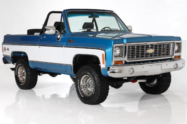 For Sale Used 1973 Chevrolet Blazer 350/360 Auto PDB AC Frame-Off | American Dream Machines Des Moines IA 50309