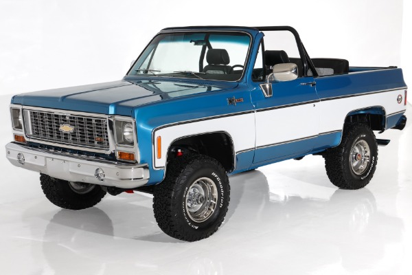 For Sale Used 1973 Chevrolet Blazer 350/360 Auto PDB AC Frame-Off | American Dream Machines Des Moines IA 50309