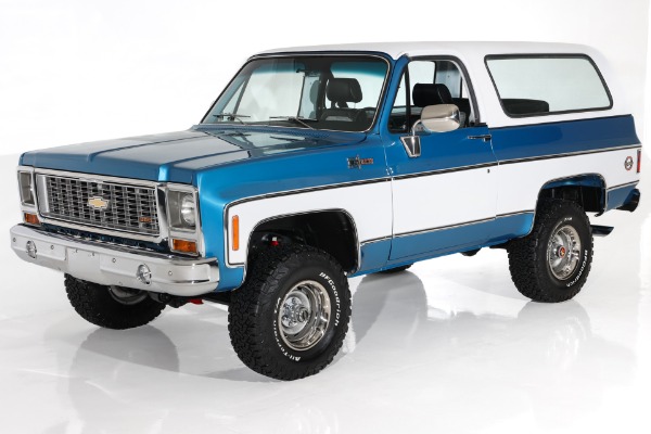 For Sale Used 1973 Chevrolet Blazer 350/360 Auto PDB AC Frame-Off | American Dream Machines Des Moines IA 50309