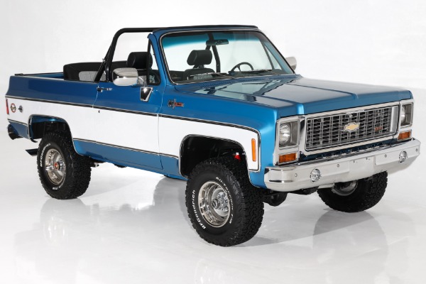 For Sale Used 1973 Chevrolet Blazer 350/360 Auto PDB AC Frame-Off | American Dream Machines Des Moines IA 50309