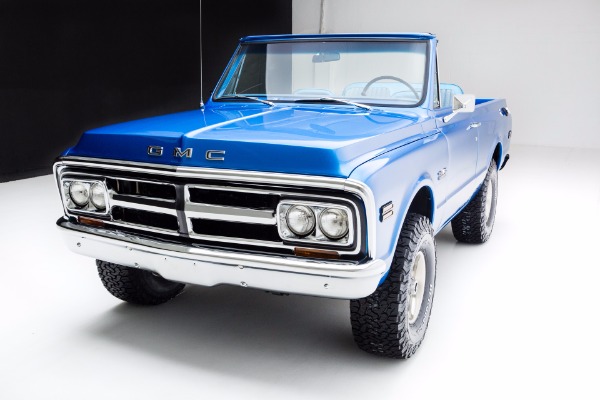 For Sale Used 1972 GMC Jimmy Sapphire Blue Metallic 454 A/C | American Dream Machines Des Moines IA 50309