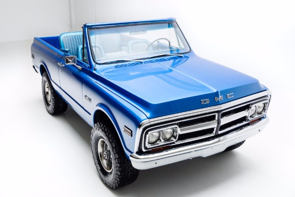 For Sale Used 1972 GMC Jimmy Sapphire Blue Metallic 454 A/C | American Dream Machines Des Moines IA 50309