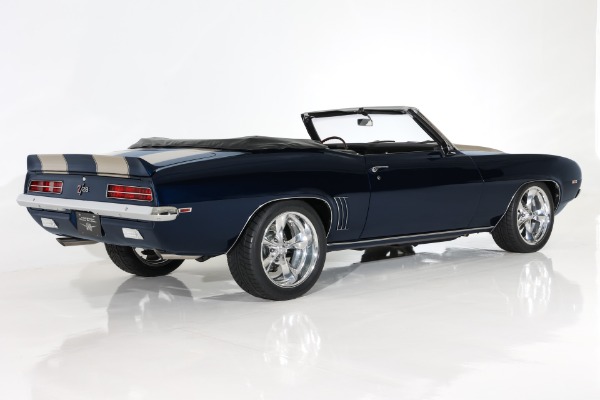 For Sale Used 1969 Chevrolet Camaro Convertible, Cobalt Blue, Black Interior  5-Speed Tremec, Disc Brakes | American Dream Machines Des Moines IA 50309