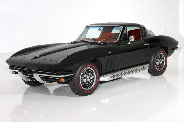 For Sale Used 1965 Chevrolet Corvette Black/Red Stingray 327/350 | American Dream Machines Des Moines IA 50309