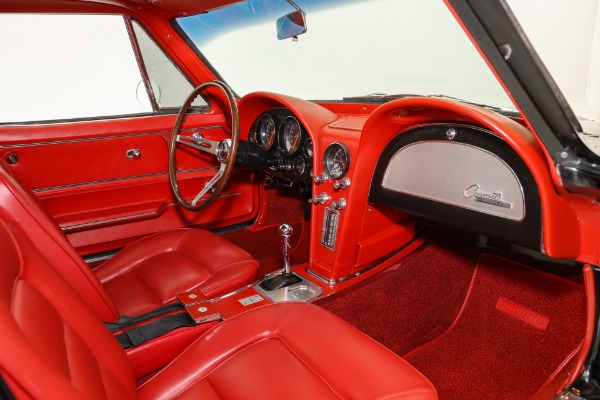 For Sale Used 1965 Chevrolet Corvette Black/Red Stingray 327/350 | American Dream Machines Des Moines IA 50309