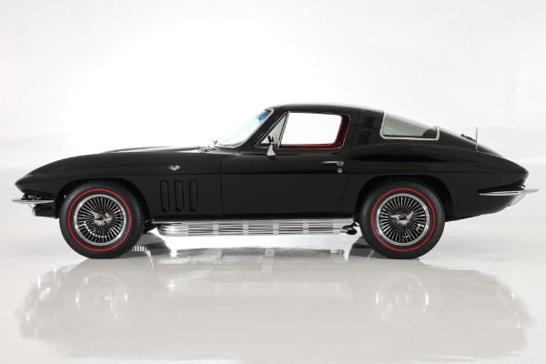 For Sale Used 1965 Chevrolet Corvette Black/Red Stingray 327/350 | American Dream Machines Des Moines IA 50309