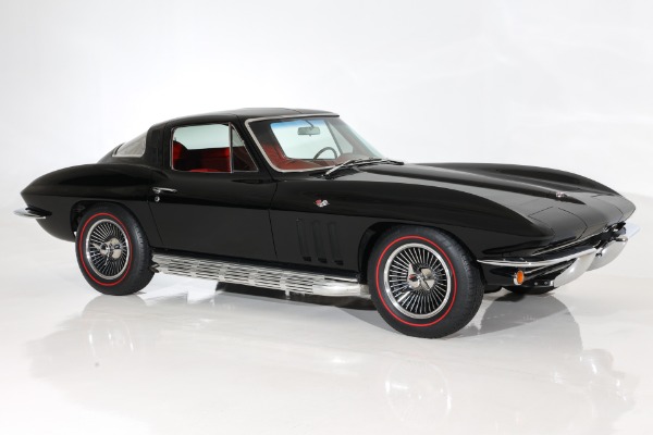 For Sale Used 1965 Chevrolet Corvette Black/Red Stingray 327/350 | American Dream Machines Des Moines IA 50309