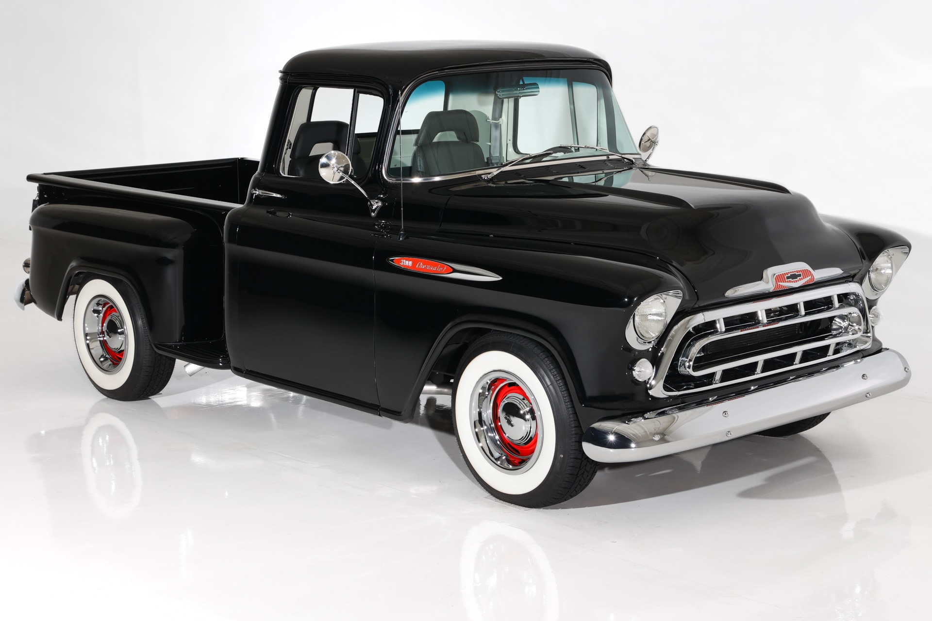 For Sale Used 1957 Chevrolet Pickup 3100 350ci TH350 Auto PS PB AC | American Dream Machines Des Moines IA 50309