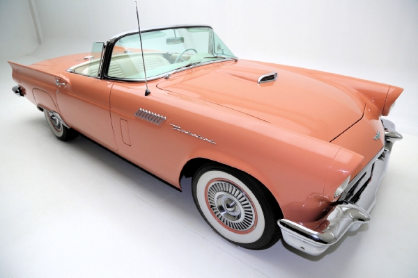 For Sale Used 1957 Ford Thunderbird convertible Coral Sand 312ci | American Dream Machines Des Moines IA 50309