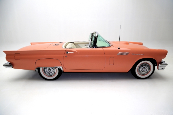 For Sale Used 1957 Ford Thunderbird convertible Coral Sand 312ci | American Dream Machines Des Moines IA 50309