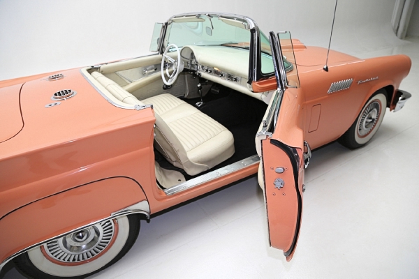 For Sale Used 1957 Ford Thunderbird convertible Coral Sand 312ci | American Dream Machines Des Moines IA 50309