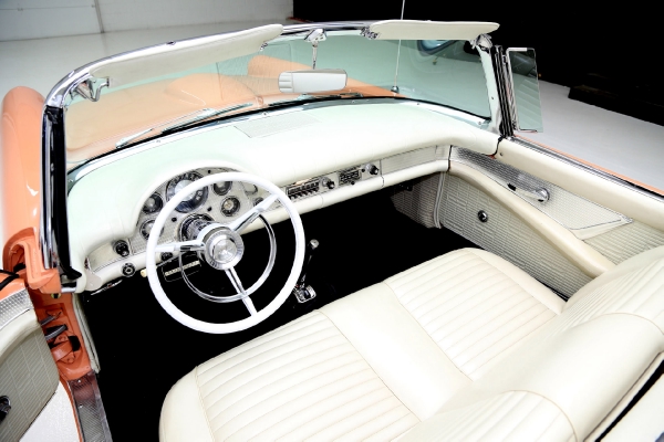 For Sale Used 1957 Ford Thunderbird convertible Coral Sand 312ci | American Dream Machines Des Moines IA 50309