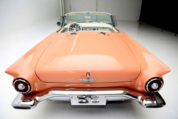 For Sale Used 1957 Ford Thunderbird convertible Coral Sand 312ci | American Dream Machines Des Moines IA 50309