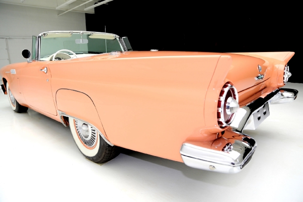 For Sale Used 1957 Ford Thunderbird convertible Coral Sand 312ci | American Dream Machines Des Moines IA 50309