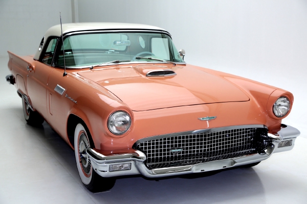 For Sale Used 1957 Ford Thunderbird convertible Coral Sand 312ci | American Dream Machines Des Moines IA 50309