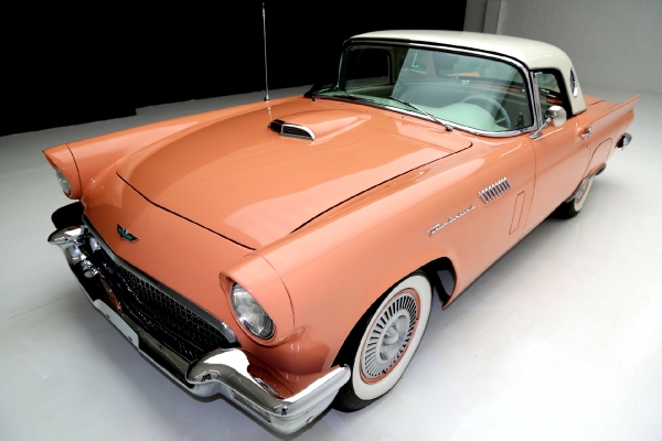 For Sale Used 1957 Ford Thunderbird convertible Coral Sand 312ci | American Dream Machines Des Moines IA 50309