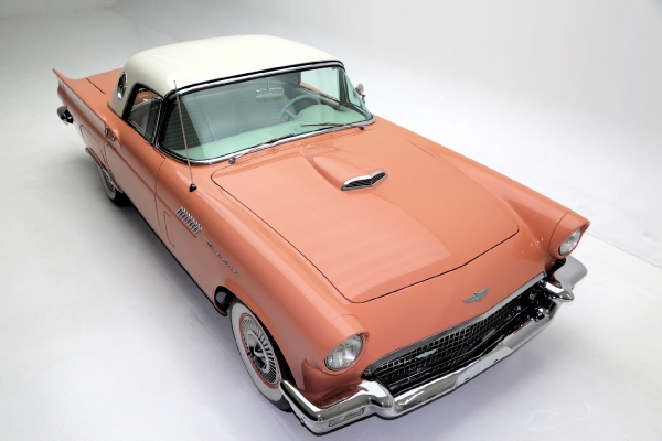 For Sale Used 1957 Ford Thunderbird convertible Coral Sand 312ci | American Dream Machines Des Moines IA 50309