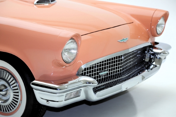 For Sale Used 1957 Ford Thunderbird convertible Coral Sand 312ci | American Dream Machines Des Moines IA 50309