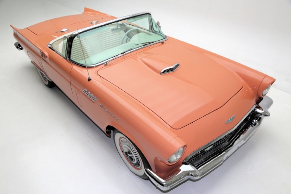 For Sale Used 1957 Ford Thunderbird convertible Coral Sand 312ci | American Dream Machines Des Moines IA 50309