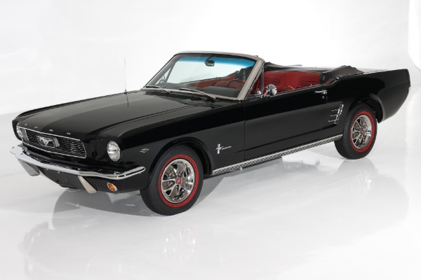 1966 Ford Mustang  Raven Black, 289FI Auto AC, PDB