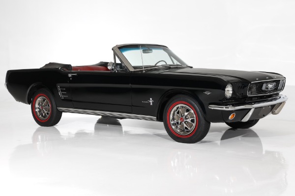 For Sale Used 1966 Ford Mustang Raven Black, 289FI Auto AC, PDB | American Dream Machines Des Moines IA 50309