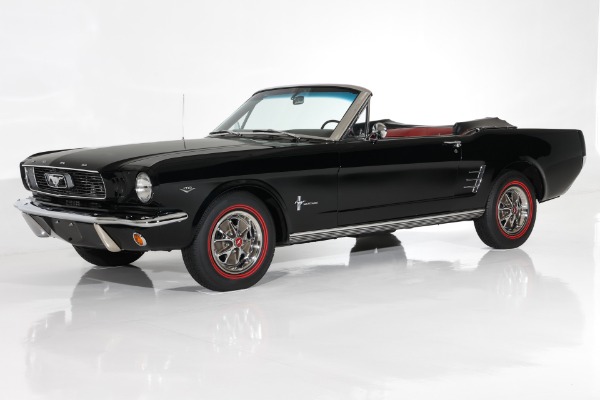 For Sale Used 1966 Ford Mustang Raven Black, 289FI Auto AC, PDB | American Dream Machines Des Moines IA 50309