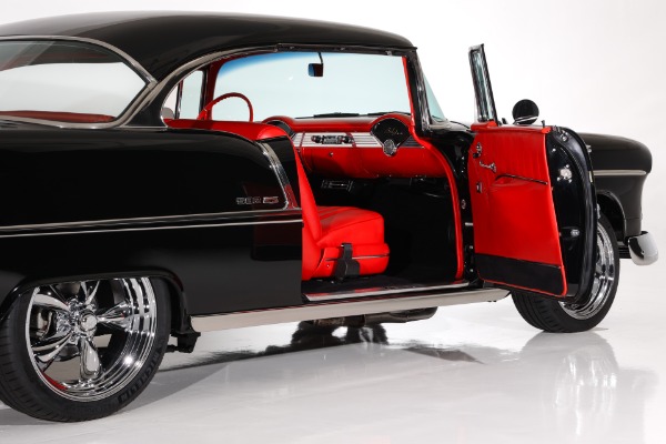 For Sale Used 1955 Chevrolet Bel Air Jet Black 502 6-Speed PS PB AC | American Dream Machines Des Moines IA 50309