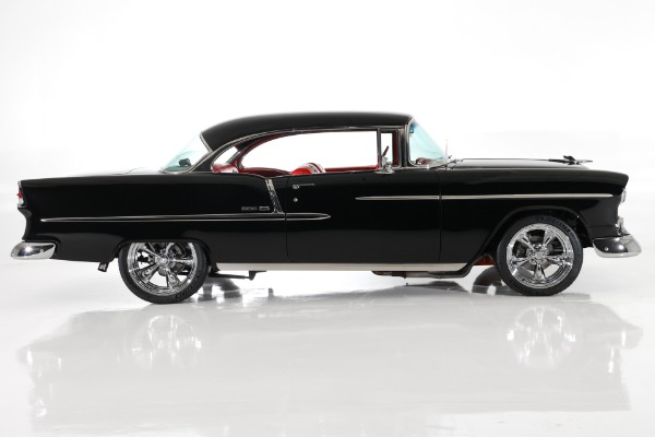 For Sale Used 1955 Chevrolet Bel Air Jet Black 502 6-Speed PS PB AC | American Dream Machines Des Moines IA 50309