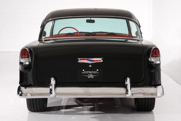 For Sale Used 1955 Chevrolet Bel Air Jet Black 502 6-Speed PS PB AC | American Dream Machines Des Moines IA 50309