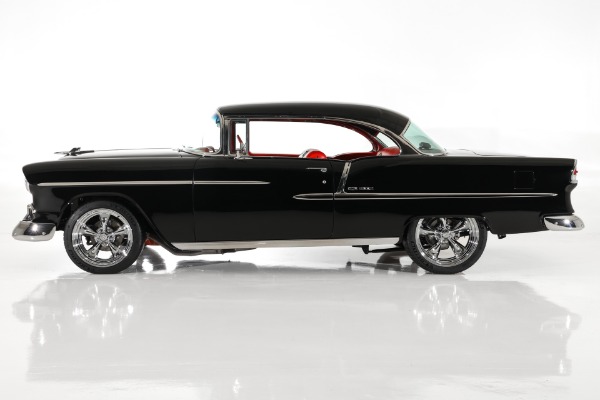 For Sale Used 1955 Chevrolet Bel Air Jet Black 502 6-Speed PS PB AC | American Dream Machines Des Moines IA 50309