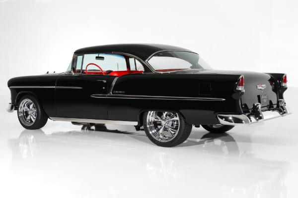 For Sale Used 1955 Chevrolet Bel Air Jet Black 502 6-Speed PS PB AC | American Dream Machines Des Moines IA 50309