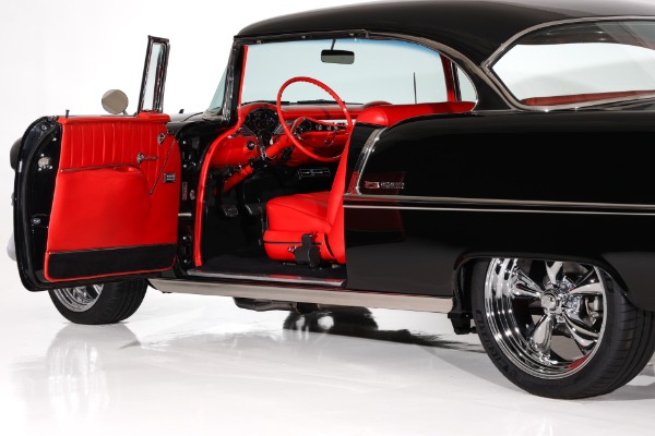 For Sale Used 1955 Chevrolet Bel Air Jet Black 502 6-Speed PS PB AC | American Dream Machines Des Moines IA 50309