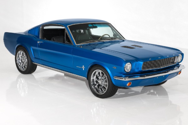 For Sale Used 1965 Ford Mustang Electric Blue 289 Auto PS AC PDB | American Dream Machines Des Moines IA 50309