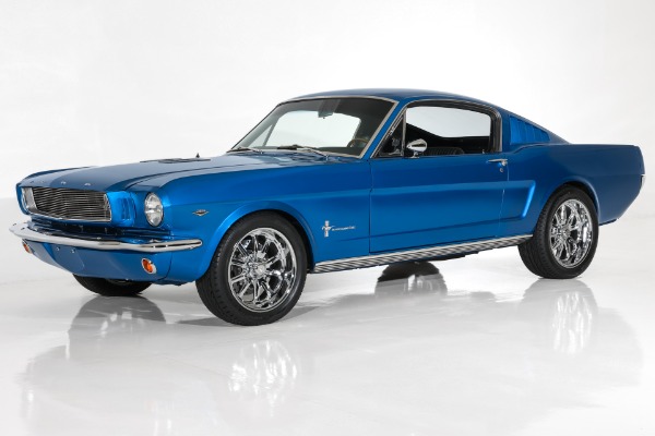 For Sale Used 1965 Ford Mustang Electric Blue 289 Auto PS AC PDB | American Dream Machines Des Moines IA 50309