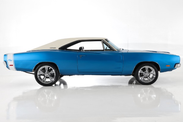 For Sale Used 1969 Dodge Charger B5 Blue 383 Pistol Grip 727 PS PDB | American Dream Machines Des Moines IA 50309