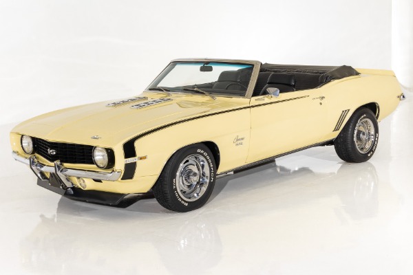 For Sale Used 1969 Chevrolet Camaro SS convertible Yellow/Blk 396 | American Dream Machines Des Moines IA 50309