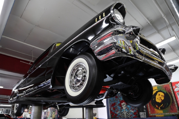 For Sale Used 1957 Chevrolet Bel Air Black Red & Black int 283 Auto | American Dream Machines Des Moines IA 50309