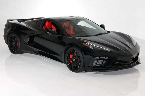 For Sale Used 2022 Chevrolet Corvette Black, Adrenaline Red Z51 | American Dream Machines Des Moines IA 50309