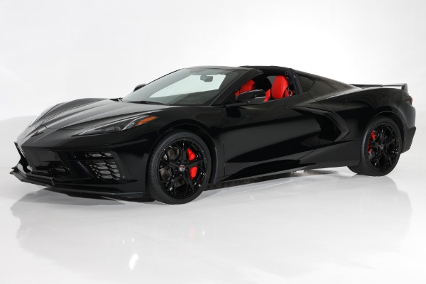 For Sale Used 2022 Chevrolet Corvette Black, Adrenaline Red Z51 | American Dream Machines Des Moines IA 50309